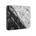 Fatal Contradiction - Black & White Marble Laptop Sleeve 1