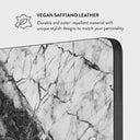 Fatal Contradiction - Black & White Marble Laptop Sleeve 6