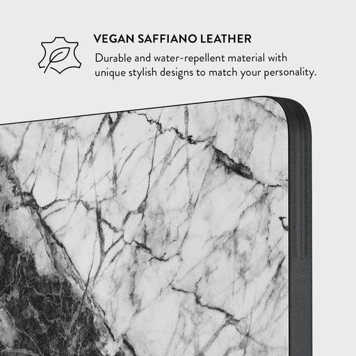 Fatal Contradiction - Black & White Marble Laptop Sleeve 6