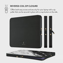 Fatal Contradiction - Black & White Marble Laptop Sleeve 9