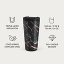 Rose Gold Marble - Travel Mug 7