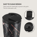 Rose Gold Marble - Travel Mug 16