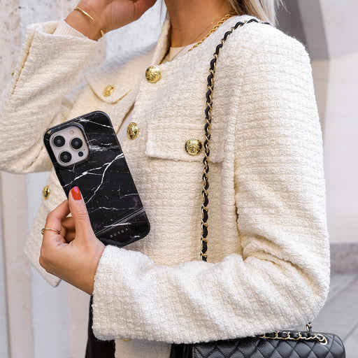 Noir Origin - Black Marble iPhone 16 Pro Case 20