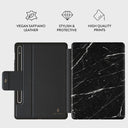 Noir Origin - Black Marble Samsung Galaxy Tab S9 FE Case 2