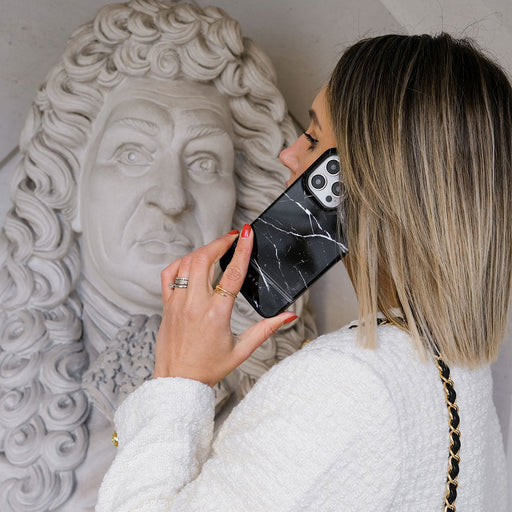 Noir Origin - Black Marble Samsung Galaxy Z Flip 5 Case 15