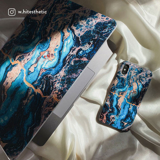 Mystic River - Blue Marble Samsung Galaxy Z Fold 4 Case 29