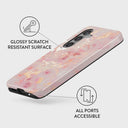 Golden Coral - Pink Samsung Galaxy S24 Plus Case 7