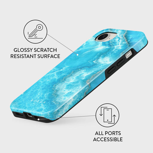 Ocean Waves - Blue iPhone 16e Case 3