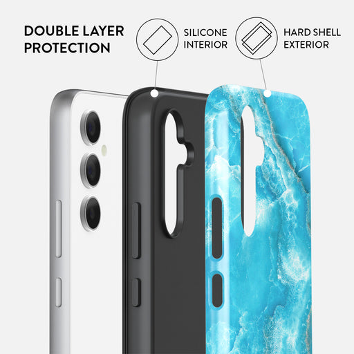 Ocean Waves - Blue Samsung Galaxy A55 Case 2