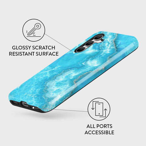 Ocean Waves - Blue Samsung Galaxy A55 Case 3