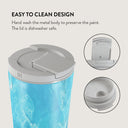 Ocean Waves - Blue Travel Mug 16