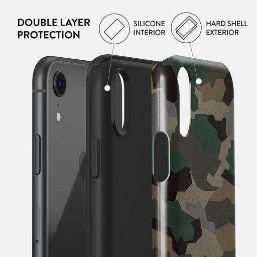 Tropical Green Camo - iPhone XR Case 6