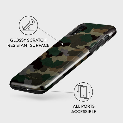 Tropical Green Camo - iPhone XR Case 7