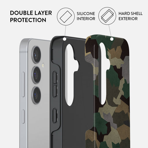 Tropical Green Camo - Samsung Galaxy S24 FE Case 2