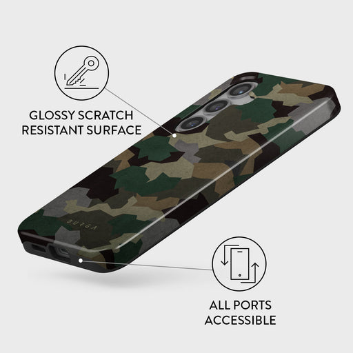 Tropical Green Camo - Samsung Galaxy S24 FE Case 3