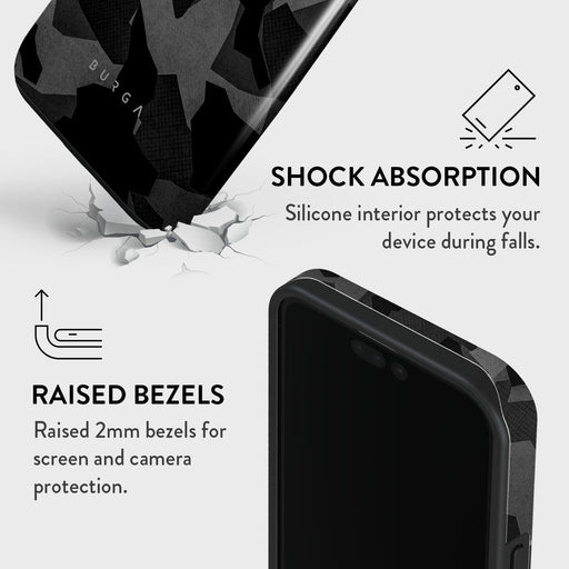 Night Black Camouflage - iPhone 15 Pro Max Case 8