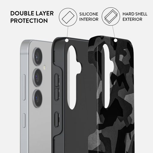 Night Black Camouflage - Samsung Galaxy S24 FE Case 2