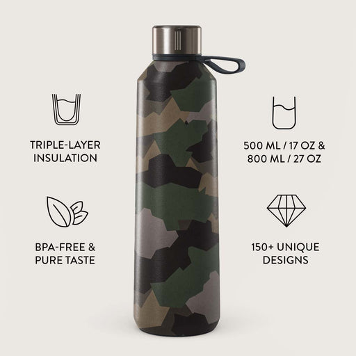 Tropical Green Camo - Water Bottle 3