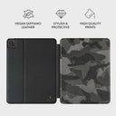 Night Black Camouflage - iPad Pro 12.9 (4th/3rd Gen) Case 2