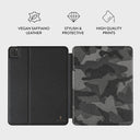 Night Black Camouflage - iPad Pro 12.9 (4th/3rd Gen) Case 3