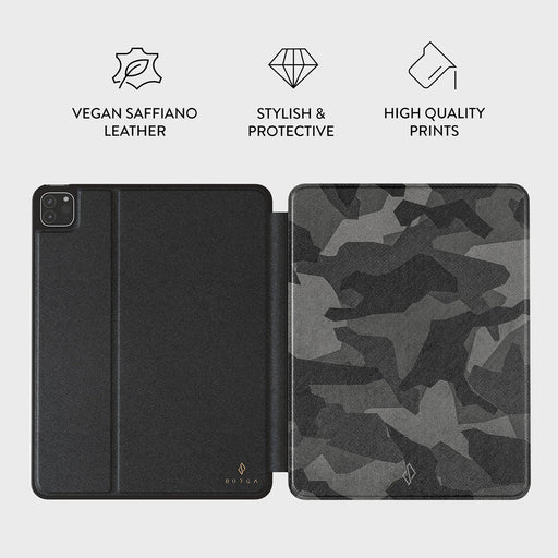 Night Black Camouflage - iPad Pro 12.9 (4th/3rd Gen) Case 3