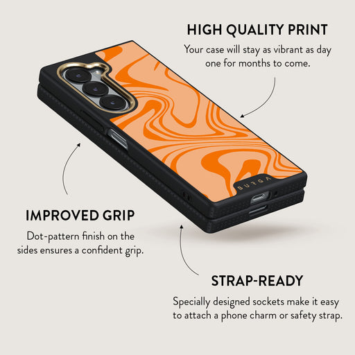 High Vibrations - Color Swirl Samsung Galaxy Z Fold 6 Case 5