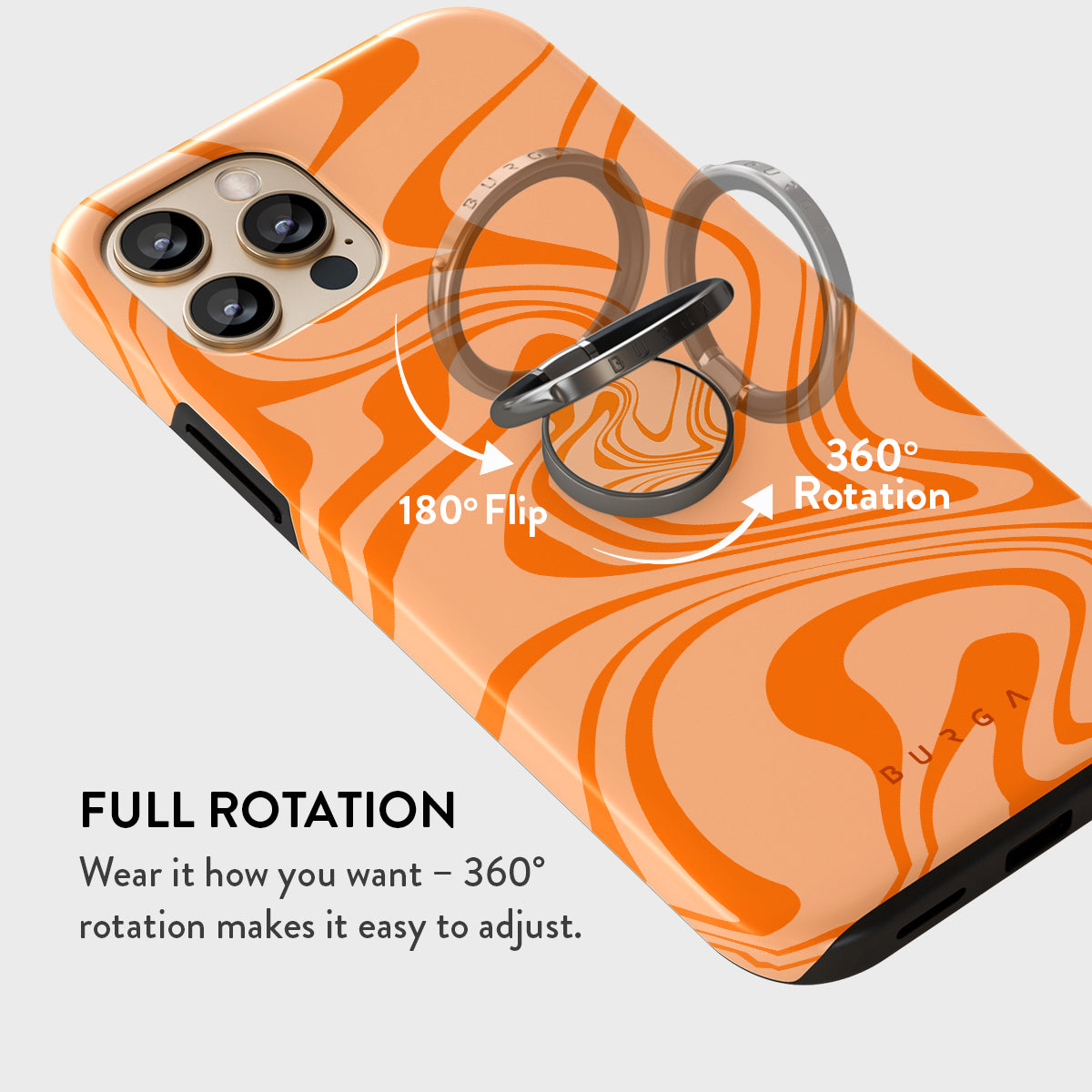 High Vibrations - Color Swirl Phone Ring Holder Finger Grip Stand | BURGA