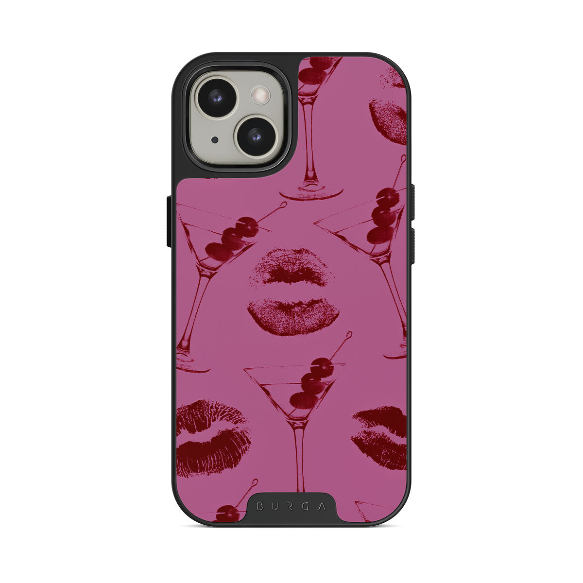 【BURGA】Call Me リップ＆カクテル iPhoneケース MagSafe対応 BURGA】Call Me リップ＆カクテル iPhoneケース MagSafe対応