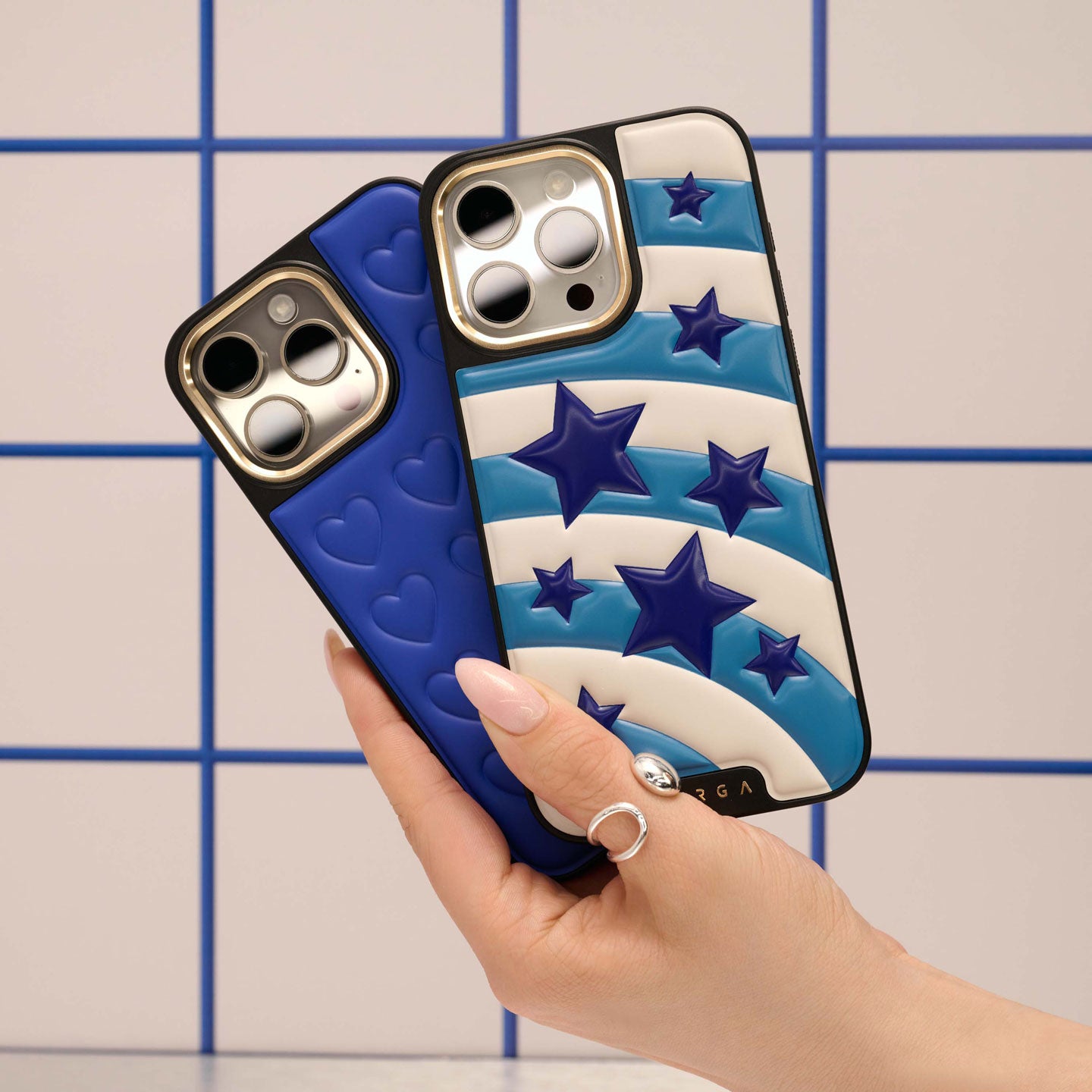 BURGA iPhone15Pro MAXシルバー 星型ケース Pop Star - iPhone 15 Pro Max Case | BURGA