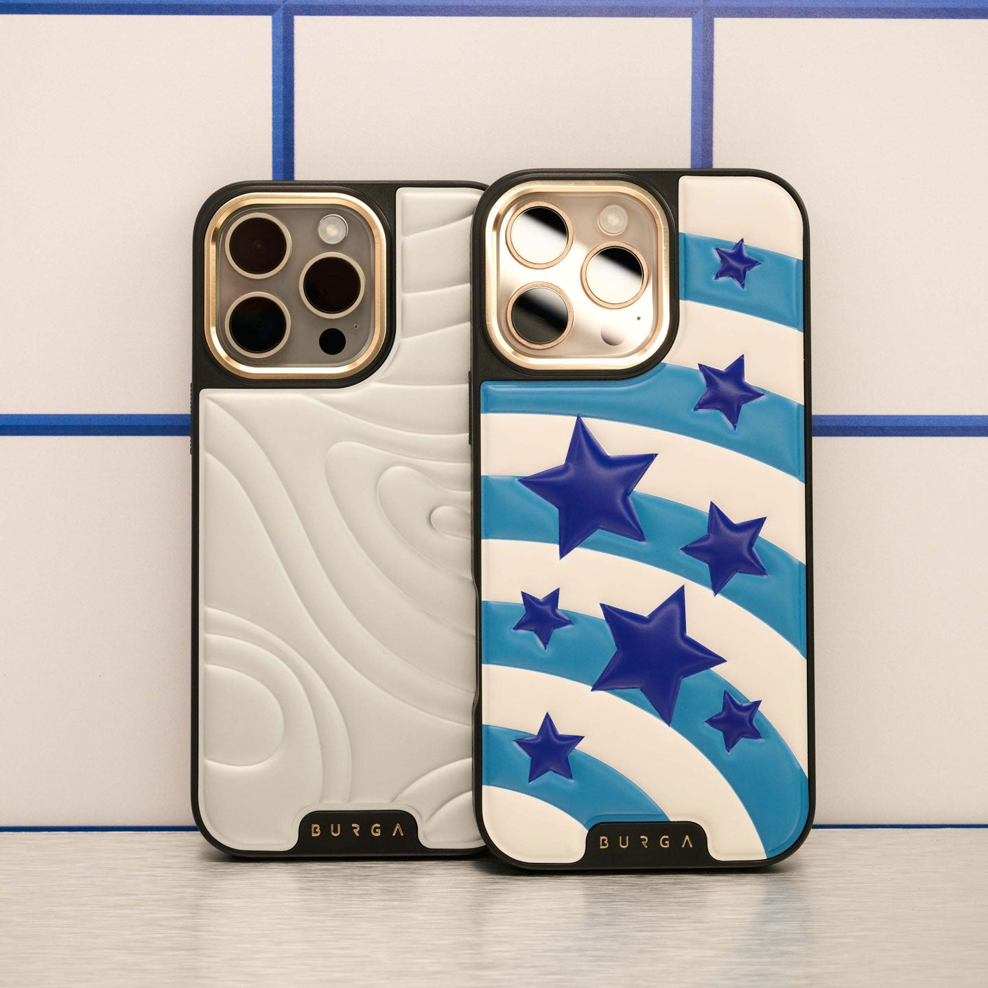【新品】BURGA ボルドー 星柄 iPhone15proケース 収納袋付き Pop Star - iPhone 15 Case | BURGA