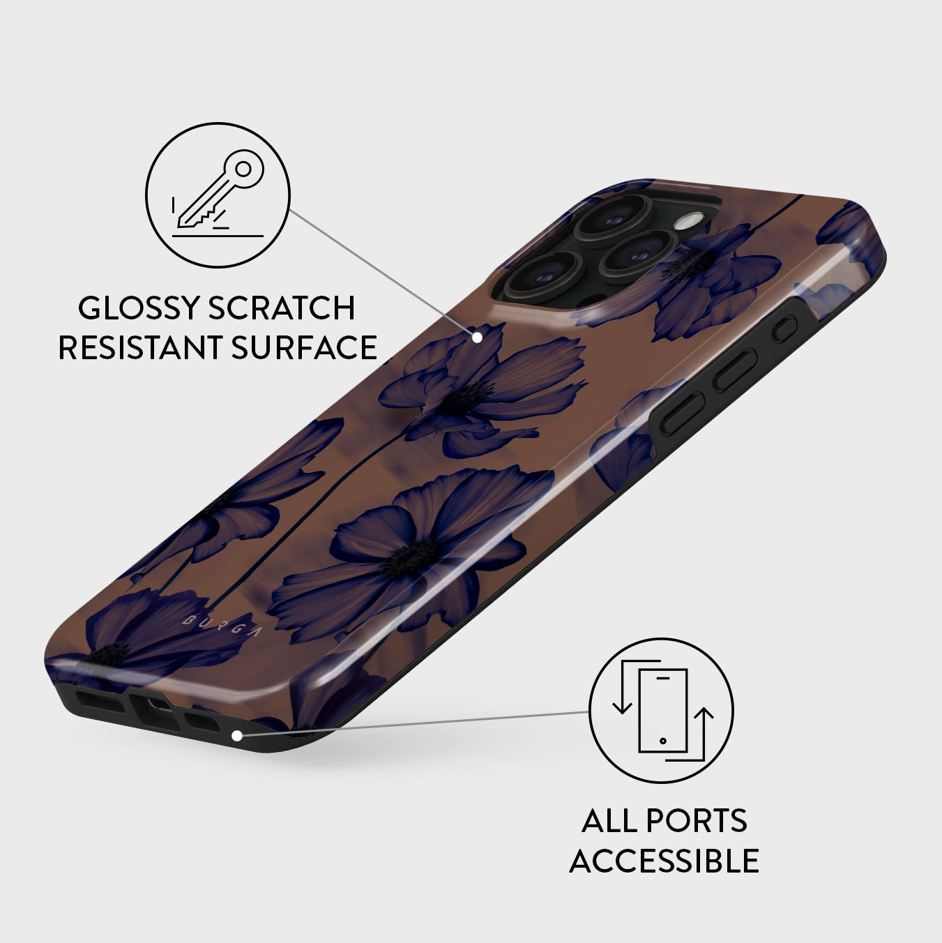Velvet Night - iPhone 15 Pro Case | BURGA