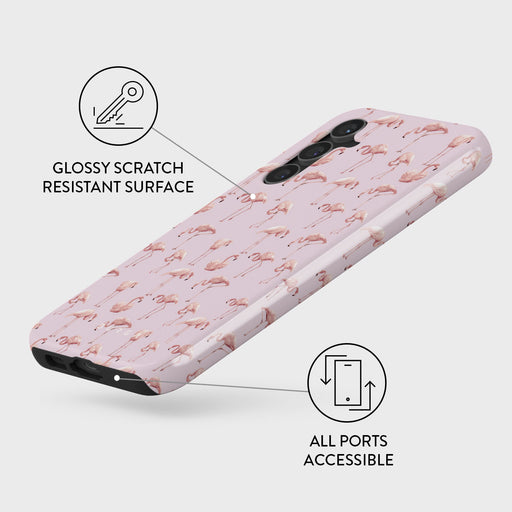 Nostalgic Pink - Flamingos Samsung Galaxy S23 FE Case 3