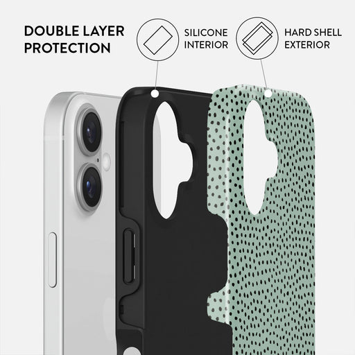 Mint Gelato - Dots iPhone 16 Plus Case 2