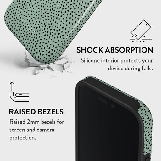 Mint Gelato - Dots iPhone 16 Plus Case 4