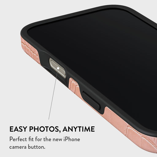 Pink Croco - iPhone 16 Pro Case 5