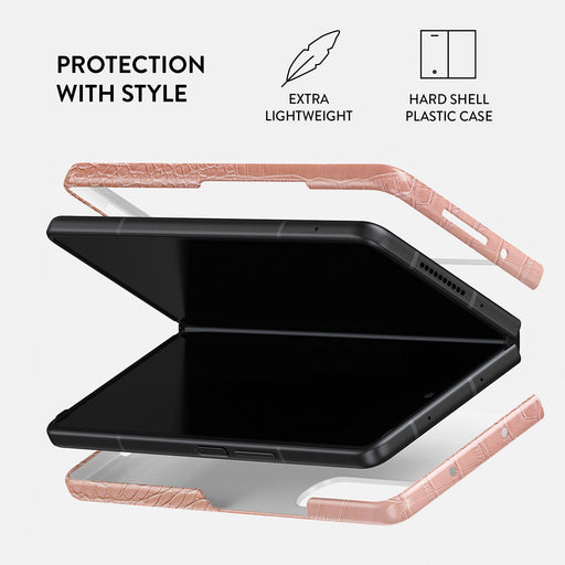 Pink Croco - Samsung Galaxy Z Fold 4 Case 2