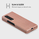 Pink Croco - Samsung Galaxy Z Fold 4 Case 4