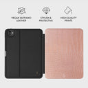 Pink Croco - iPad Pro 11 (7th Gen) Case 3