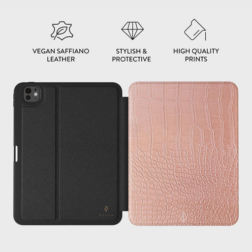 Pink Croco - iPad Pro 11 (7th Gen) Case 3