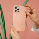 Pink Croco - iPhone 16 Pro Case 20