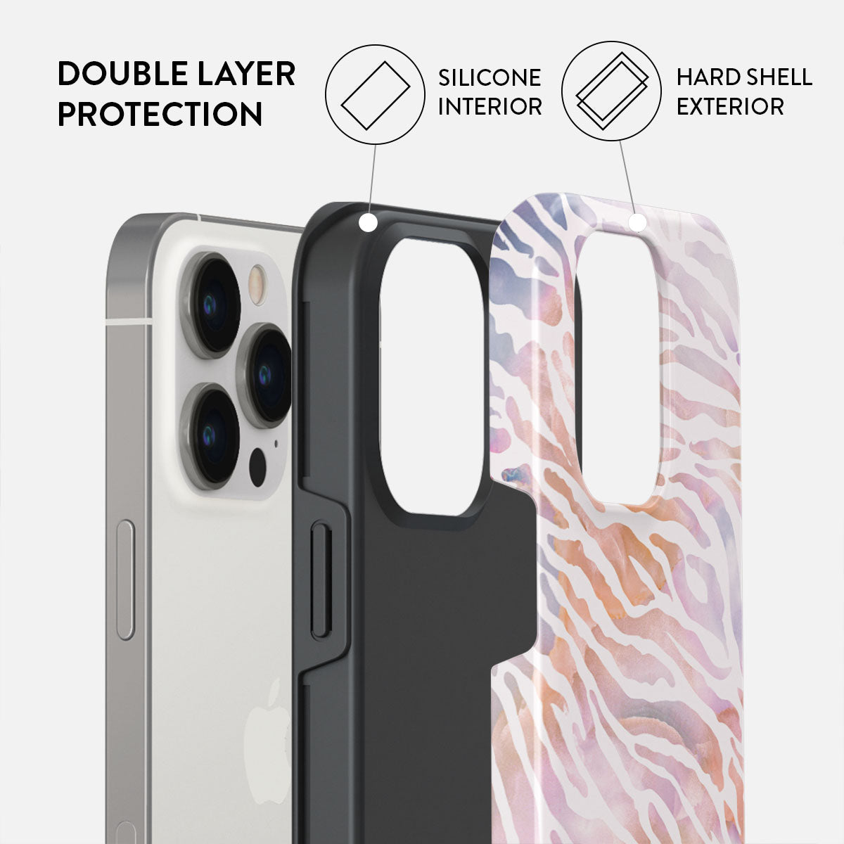 Sultry July - Zebra iPhone 13 Pro Case | BURGA