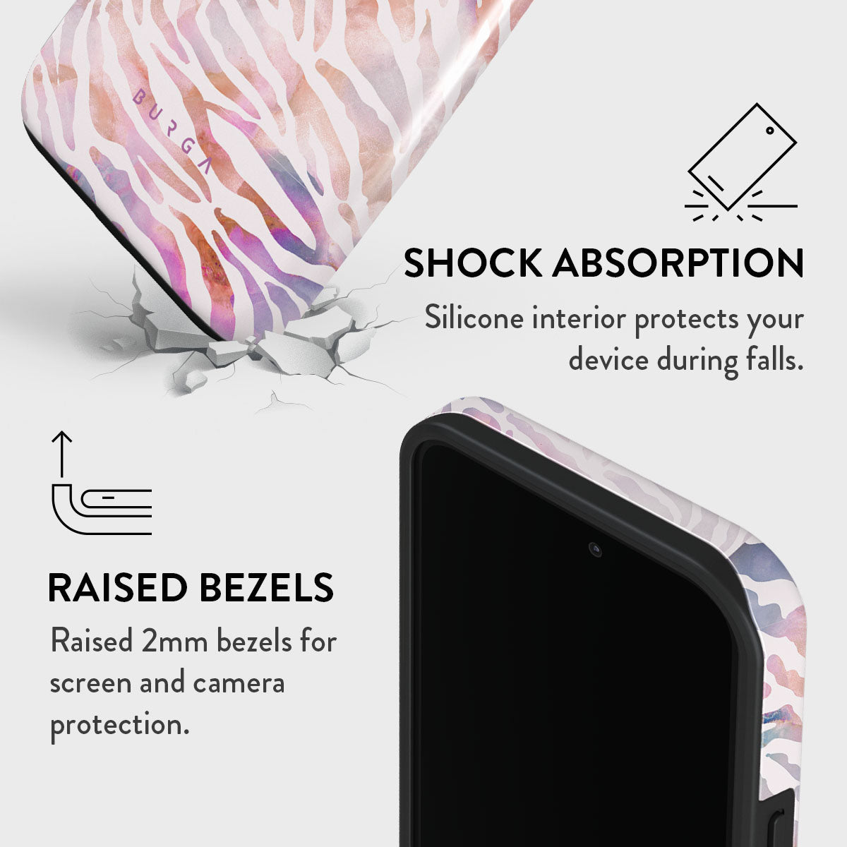 Sultry July - Zebra iPhone 13 Pro Case | BURGA