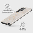Vanilla Sand - Marble Samsung Galaxy S24 Ultra Case 7