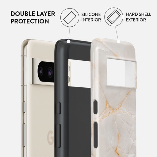 Vanilla Sand - Marble Google Pixel 8 Pro Case 2