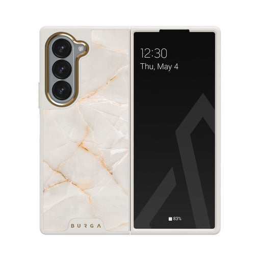 Vanilla Sand - Marble Samsung Galaxy Z Fold 6 Case