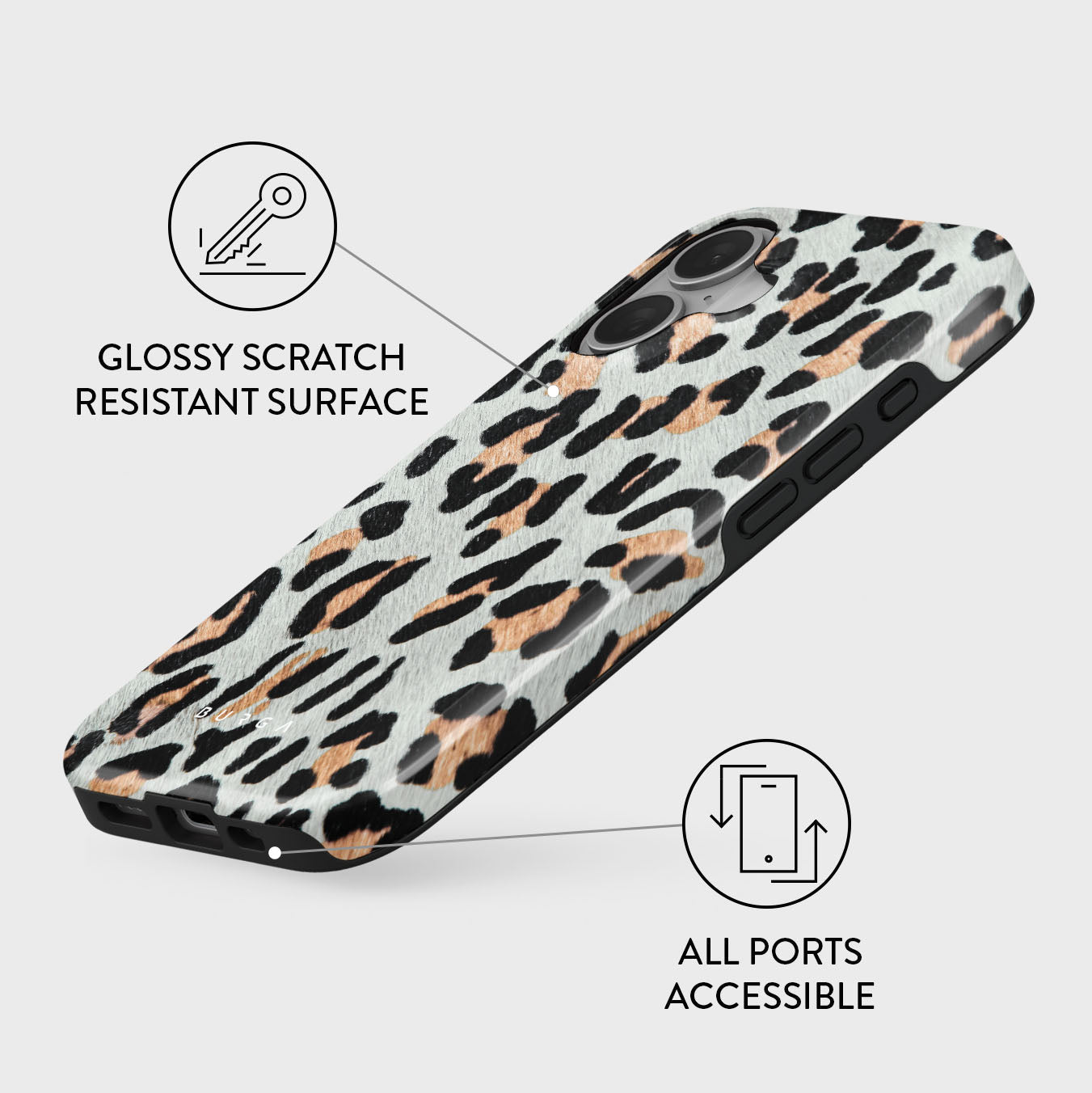 Baby Leo - Leopard iPhone 16 Case | BURGA