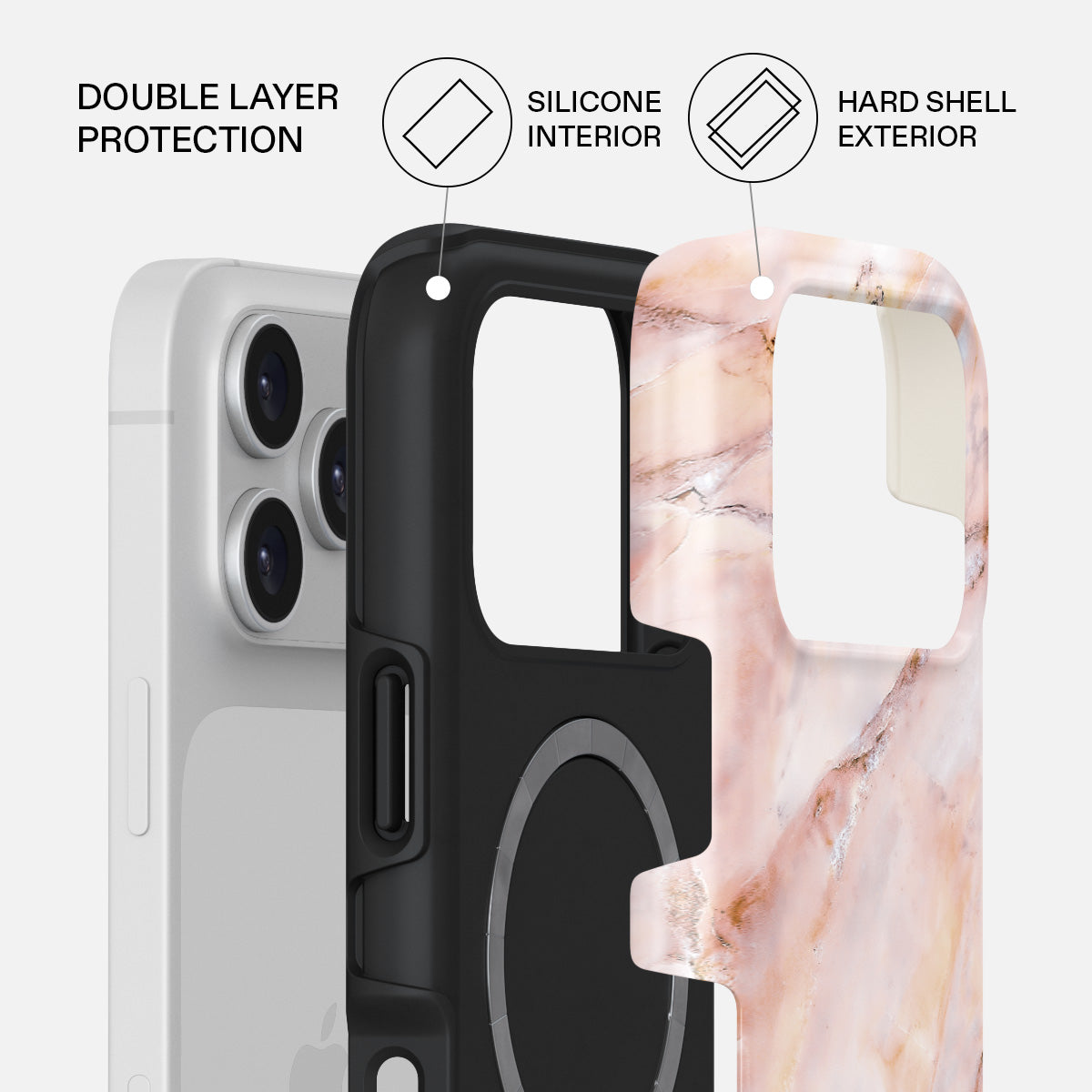 Morning Sunshine - Pastel Marble iPhone 17 Pro Case | BURGA
