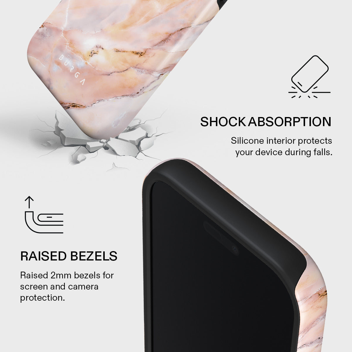 Morning Sunshine - Pastel Marble iPhone 17 Pro Case | BURGA
