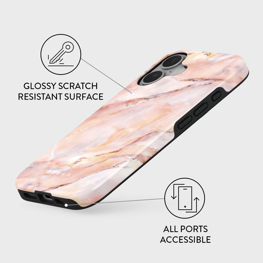 Morning Sunshine - Pastel Marble iPhone 16 Plus Case 3