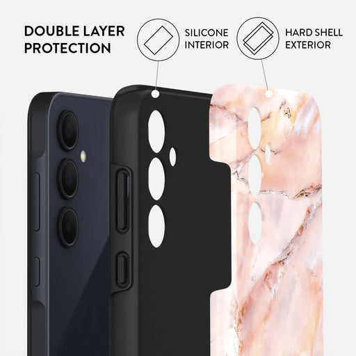 Morning Sunshine - Pastel Marble Samsung Galaxy A35 Case 2